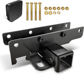 for Jeep Wrangler Tow Trailer Hitch Receiver | 18-24 Jeep Wrangler JL JLU Hitch Receiver with Cover(2 Door & 4 Doors) | Yzona